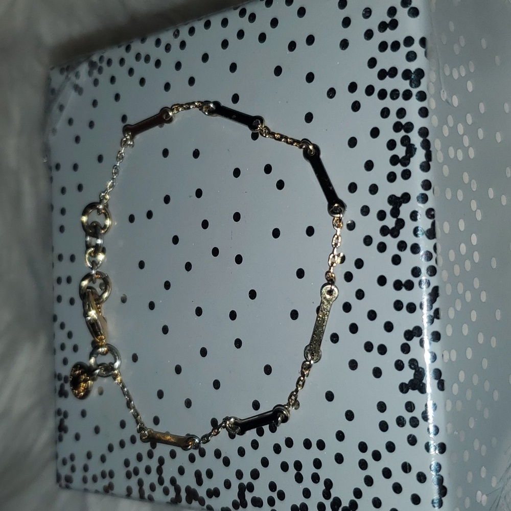 ~~J. Crew Gold Bar Link Bracelet – 7” Adjustable~~